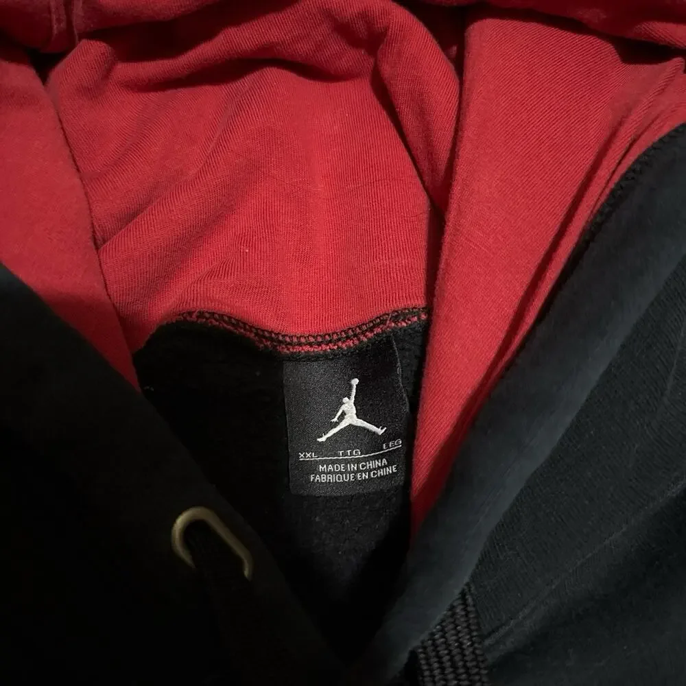 Y2K Air Jordan Chicago Black White Red Vintage Hoodie Sweatshirt 411234-018